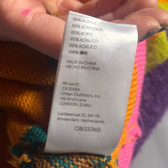 Urban outfitters | used sweater size small p | fuzzy as fun and rainbow! - Picture 10 of 11